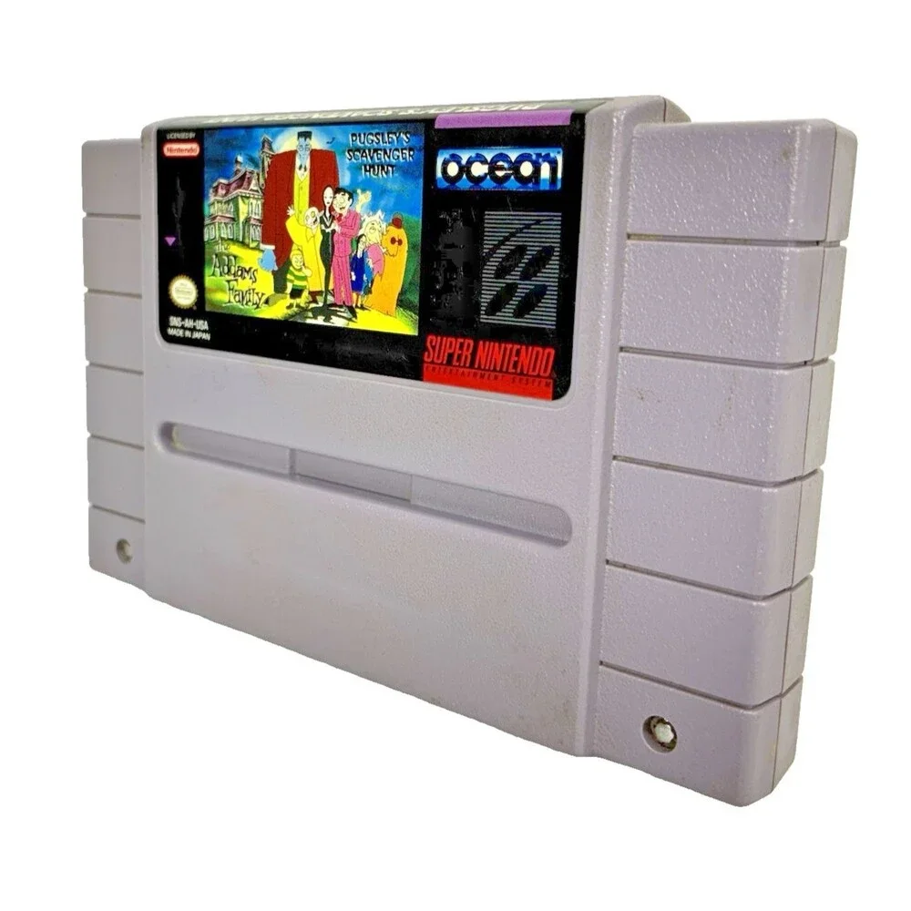 Addams Family: Pugsley's Scavenger Hunt Super Nintendo Authentic 1992 Tested